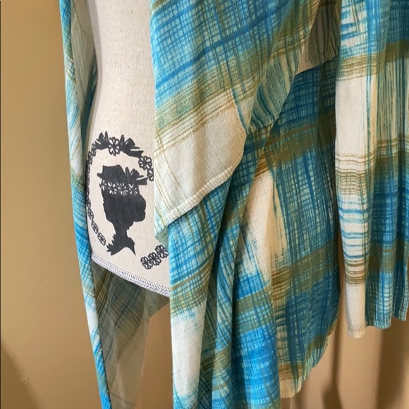 Anthropologie Sparrow Plaid Open Cardigan - Picture 3 of 7